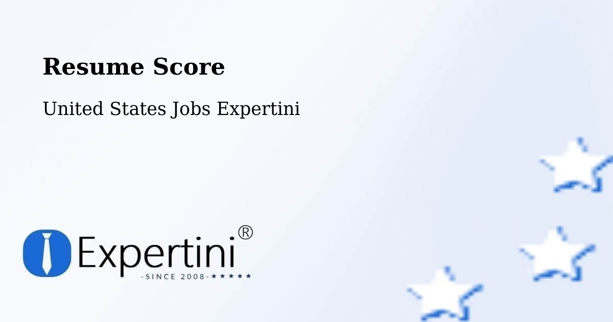 Resume Score & Job Description Match Tool – Harrison - United States Jobs Expertini
